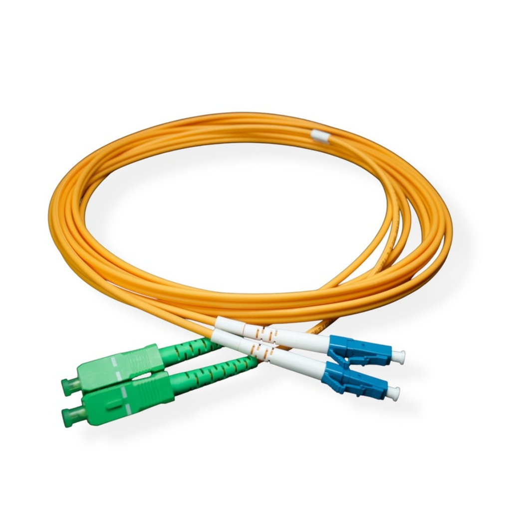 PATCH CORD SC/APC - LC/UPC DUPLEX 5mts, 3mm SM