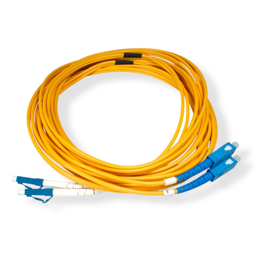 PATCH CORD SC/UPC - LC/UPC DUPLEX 10mts, 3mm SM