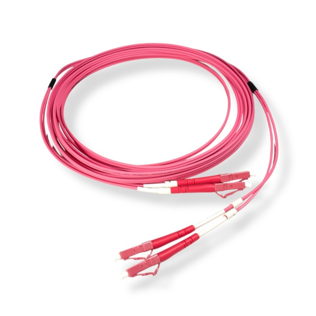 PATCH CORD LC/UPC - LC/UPC DUPLEX 3mts, 2mm MM OM4 50/125