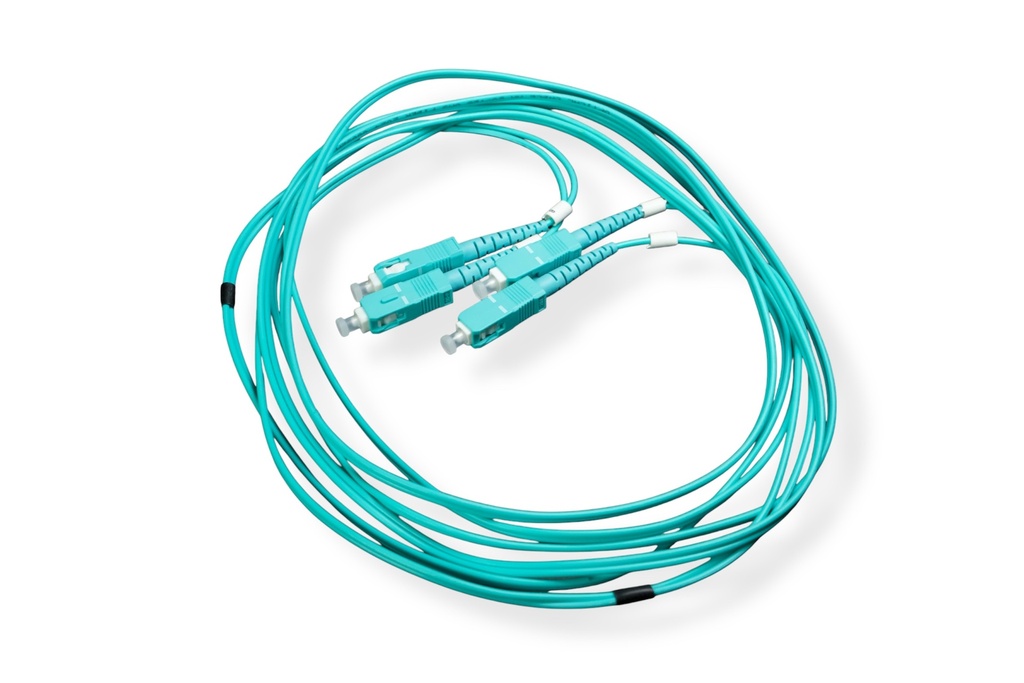 patch cord  SC/UPC - SC/UPC duplex 5mts, 2mm MM OM3 50/125