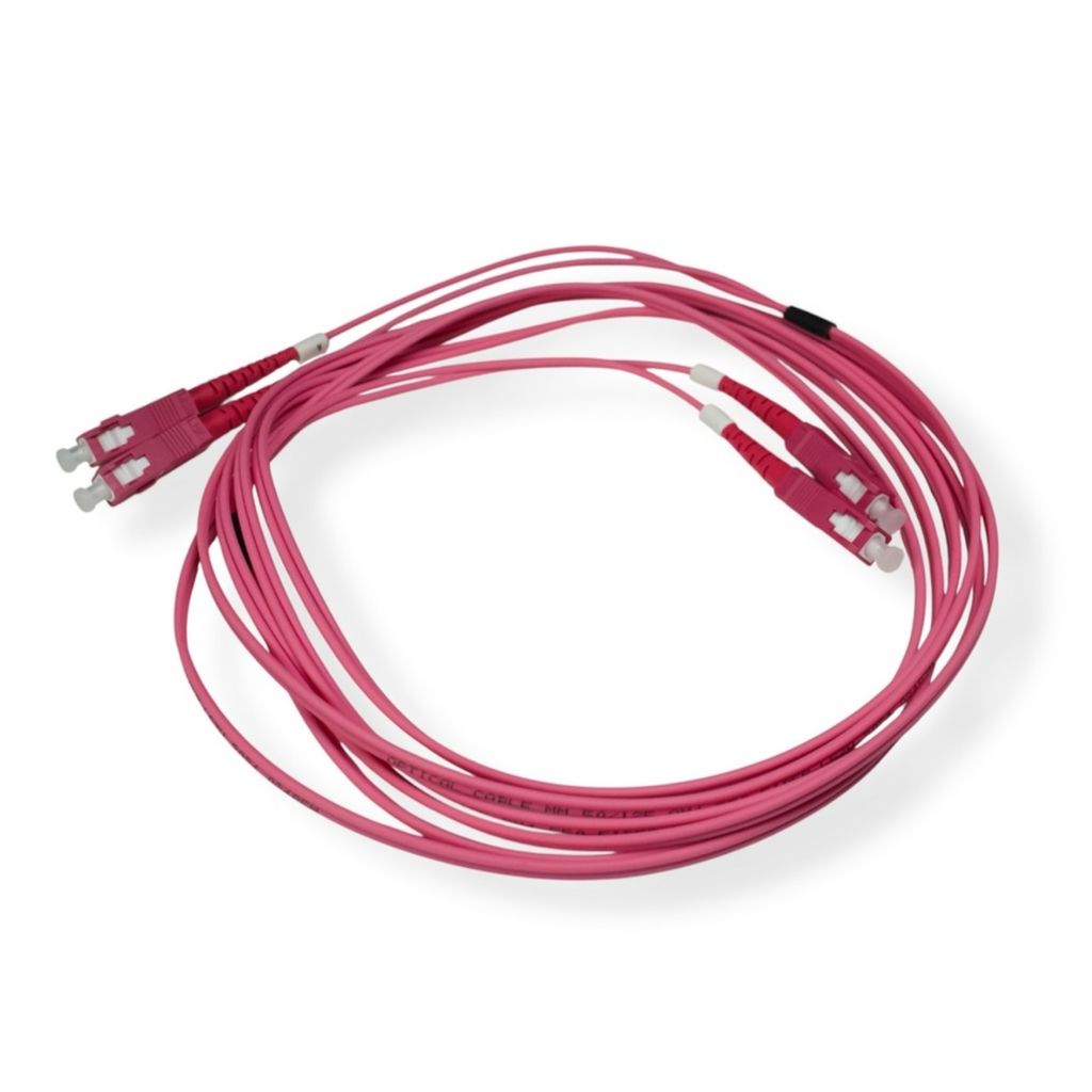 PATCH CORD SC/UPC - SC/UPC DUPLEX 5mts, 2mm MM OM4 50/125