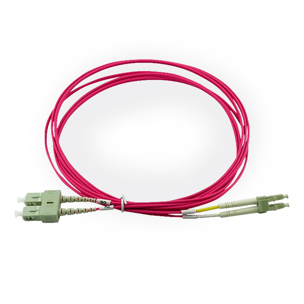 patch cord  SC/UPC - LC/UPC duplex 10mts, 2mm MM OM4 50/125