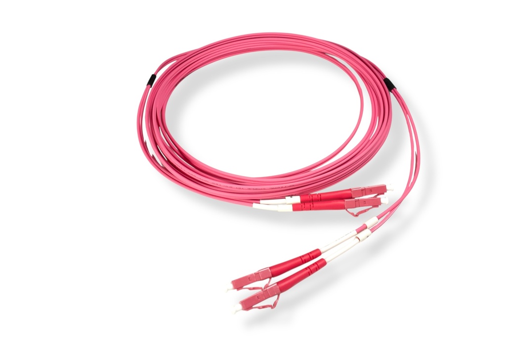 patch cord LC/UPC - LC/UPC duplex 10mts, 2mm MM OM4 50/125