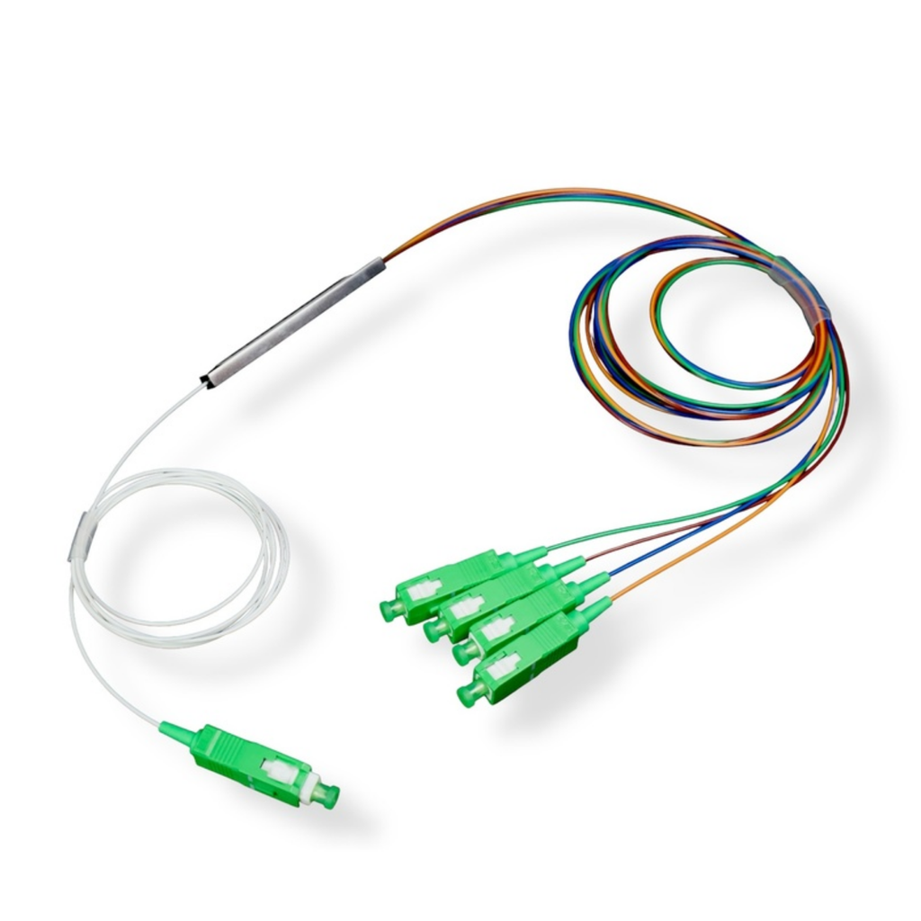 SPLITTER 1:4 PLC, 0.9mm, SC/APC, LENGTH 1m