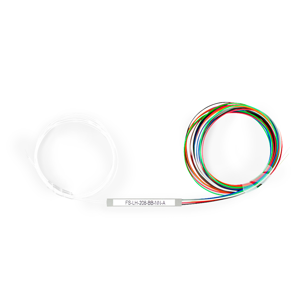 splitter  1:4 PLC, 0.9mm, sin conector, length 1m