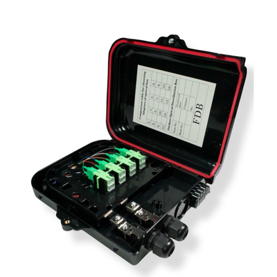 Caja de distribución armada con spliter de 1X8 SC APC FGH-2-8