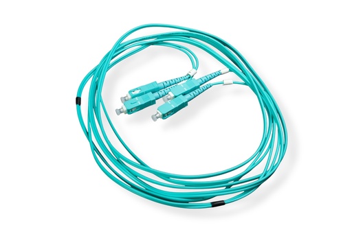 patch cord  SC/UPC - SC/UPC duplex 5mts, 2mm MM OM3 50/125