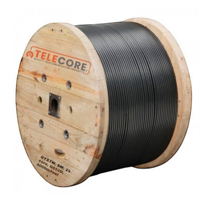 [Cable GYXTW SM de 24 hilos G652D] Fibra Óptica Cable GYXTW SM de 24 hilos 4000m G652D